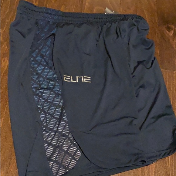 navy blue nike elite shorts